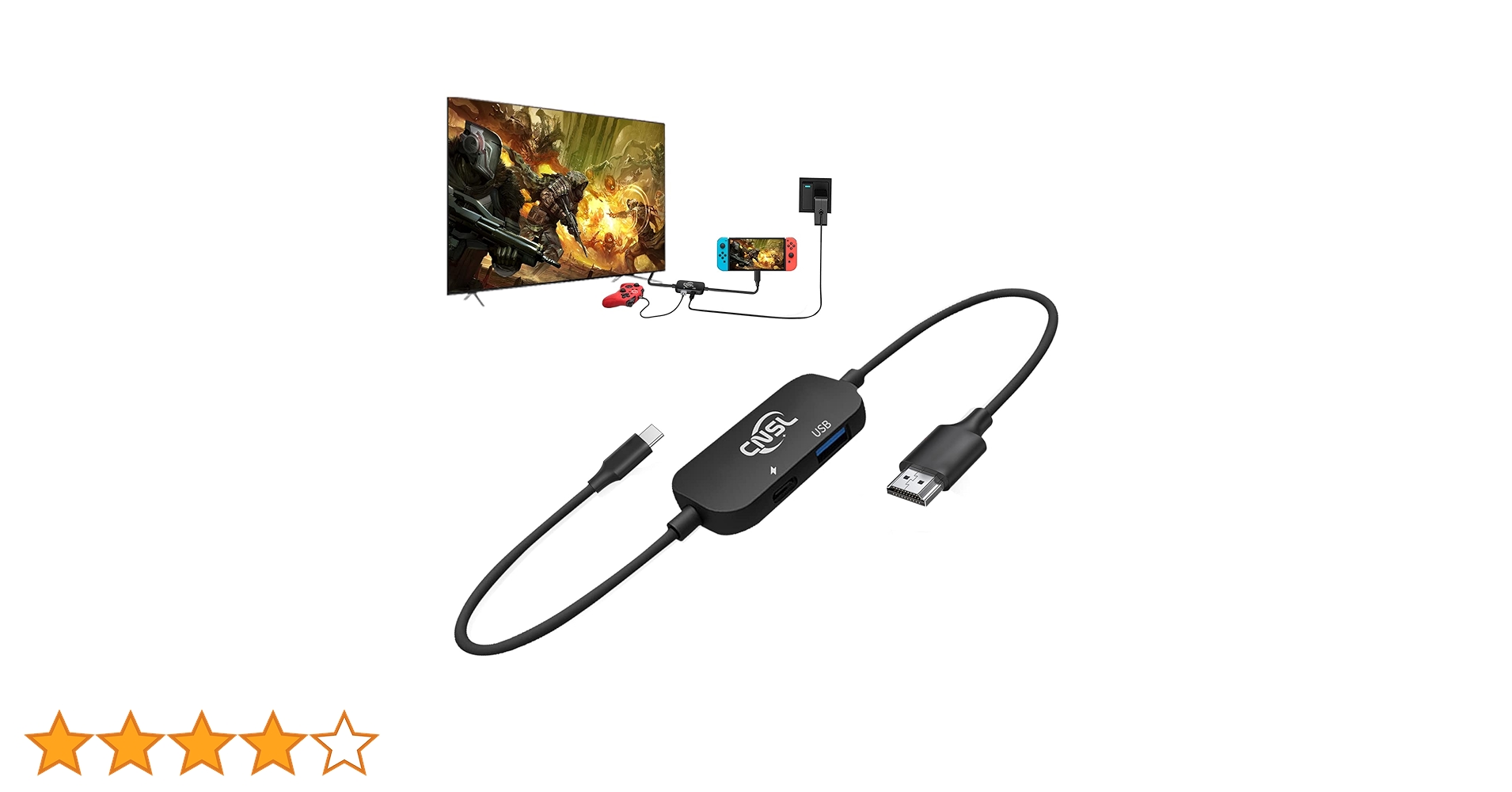 Switch 本体　ドック・HDMIコードなし Switch ドック HDMI 変換 ケーブル Type-C USB-C 不要 ドック
